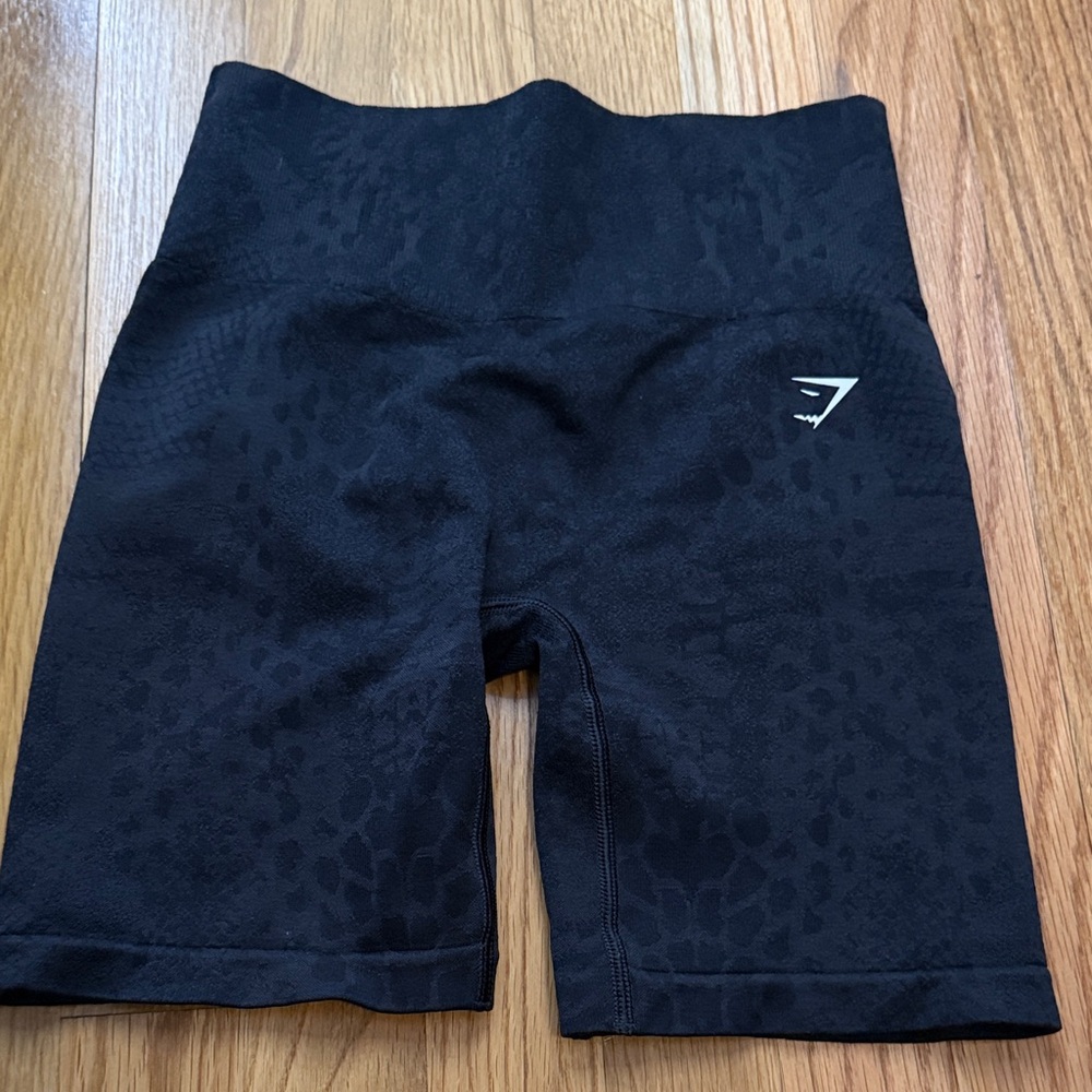Gymshark Black Patterned Shorts